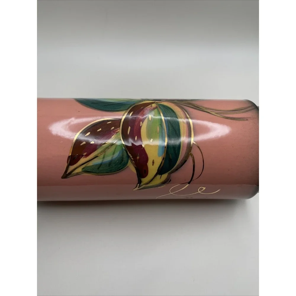 Vintage Midcentury Enchanto California Art Pottery Vase Leaves MCM 50s‎ 1950s
